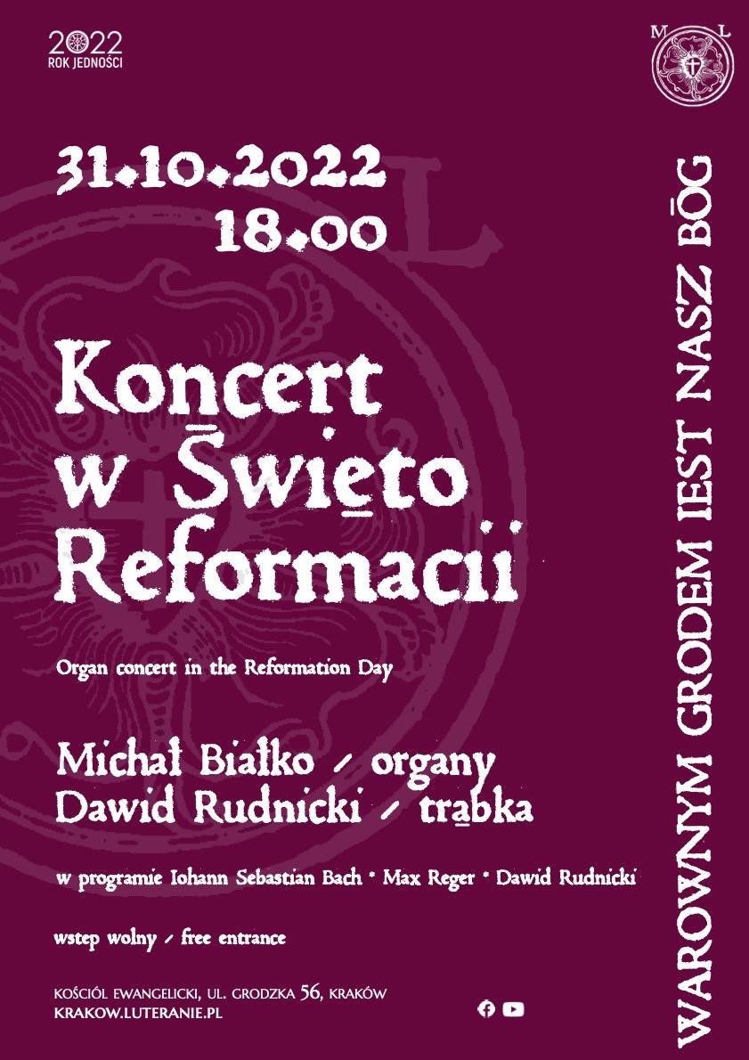 plakat koncert reformacyjny 2022
