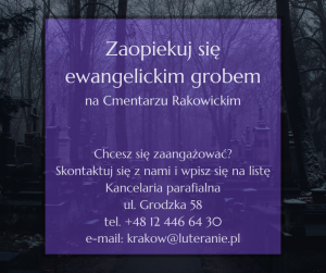 Zaopiekuj się ewangelickim grobem