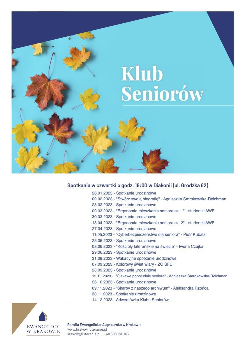 Klub Seniorów - plan